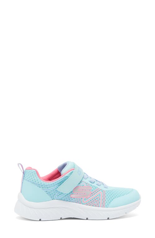 Shop Skechers Kids' Microspec Plus Sneaker In Aqua/pink