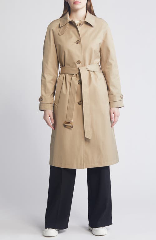Lauren Ralph Water Resistant Belted Single Breasted Trench Coat Birch Tan at Nordstrom,