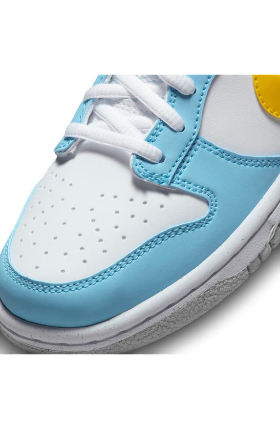 Nike 'dunk Low' Sneaker In Blue Chill/ Yellow/ White