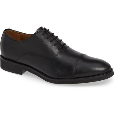Johnston & Murphy Carlson Cap Toe Oxford- Black