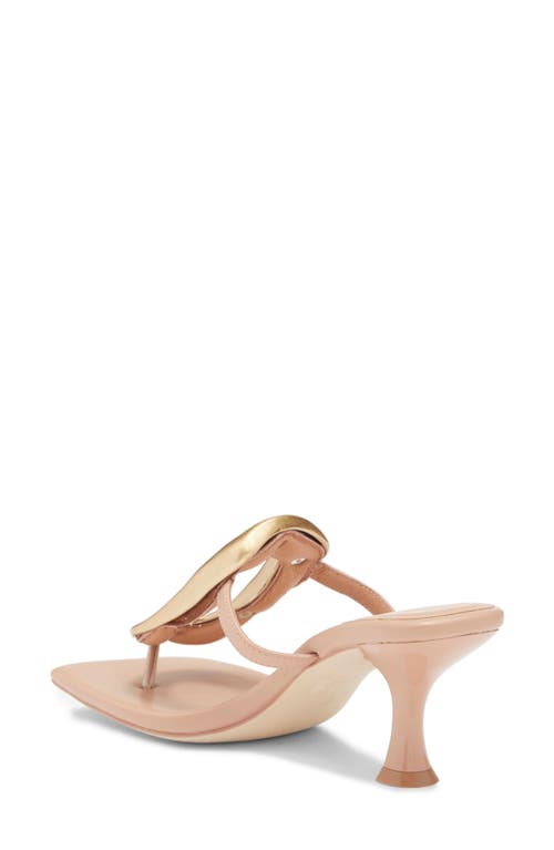 Shop Jeffrey Campbell Linq Up Sandal In Natural Gold