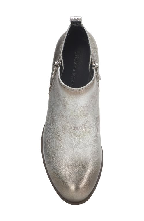 Shop Lucky Brand Basel Bootie In Silver