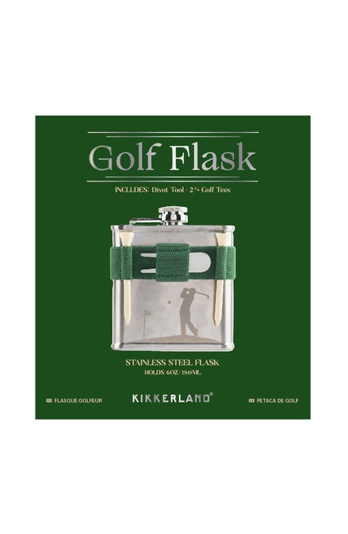 Kikkerland Design Golf Flask In Multi