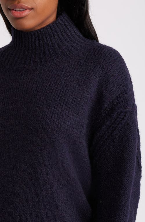 Shop Topshop Turtleneck Sweater In Navy