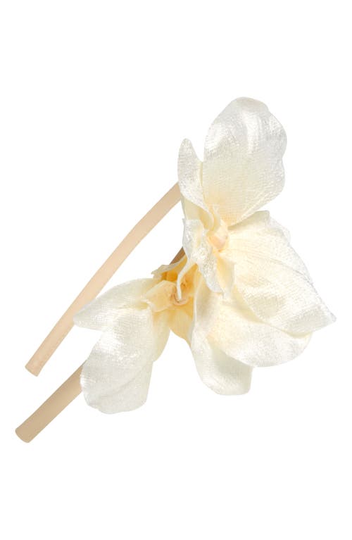 Blair Orchid Headband in Ivory