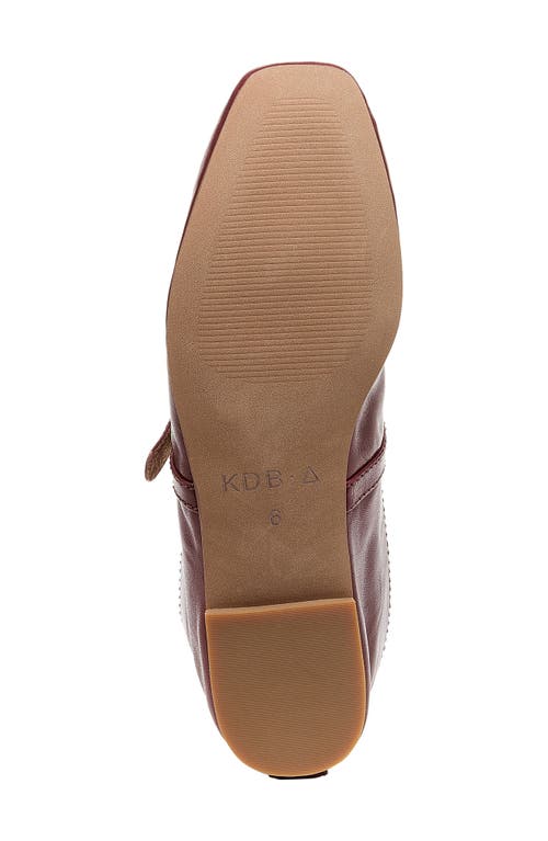 Kelsi Dagger Brooklyn Ferry Mary Jane Loafer In Merlot
