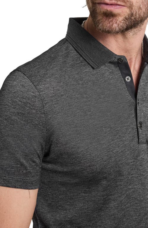 Shop John Varvatos Vestry Regular Fit Polo In Charcoal