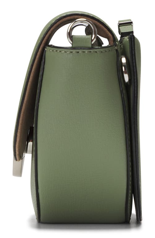 Oryany Lottie Leather Saddle Crossbody Bag In Deep Green
