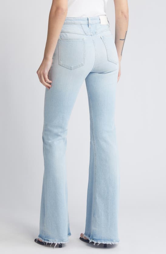 Shop Closed Rawlin Flare Jeans In Extreme Light