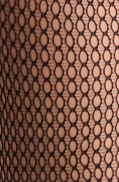 Shop Nordstrom Dot Fishnet Tights In Black