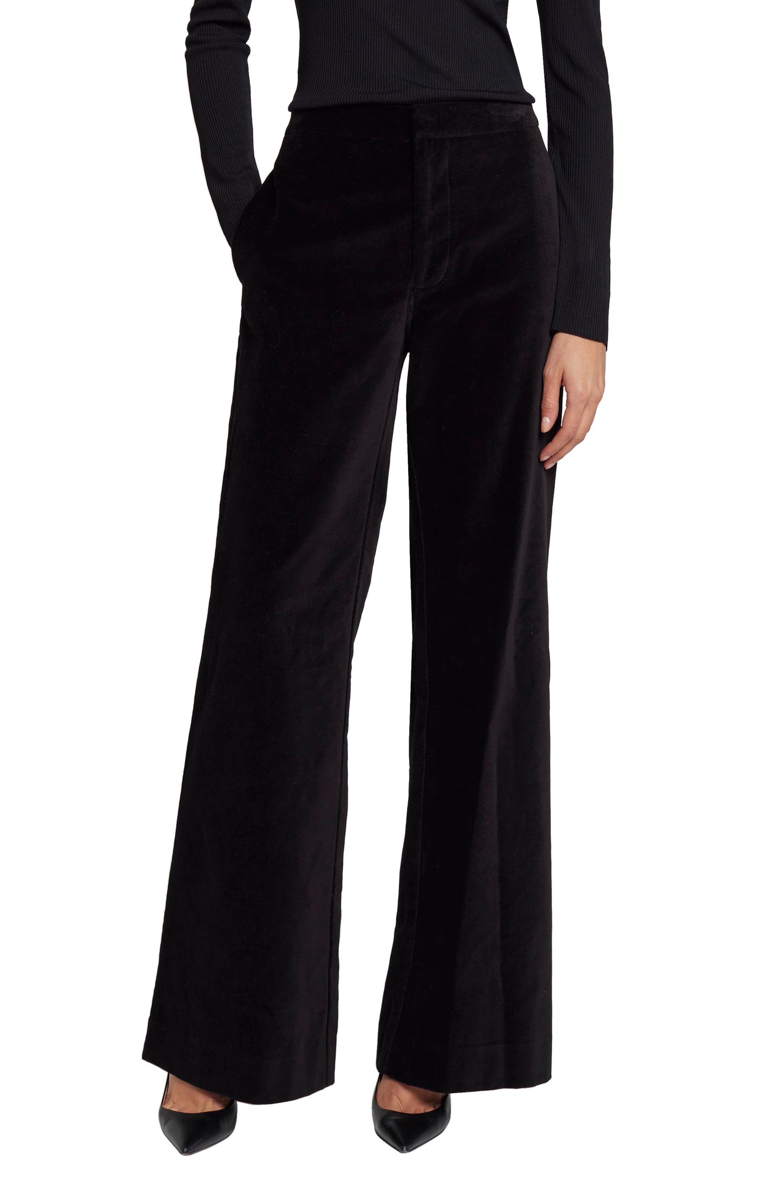 Modern Dojo Velvet Trouser in Black
