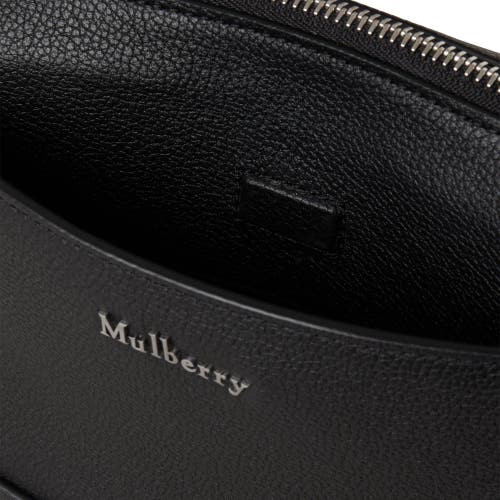 Shop Mulberry Small Farringdon Leather Messenger In Black