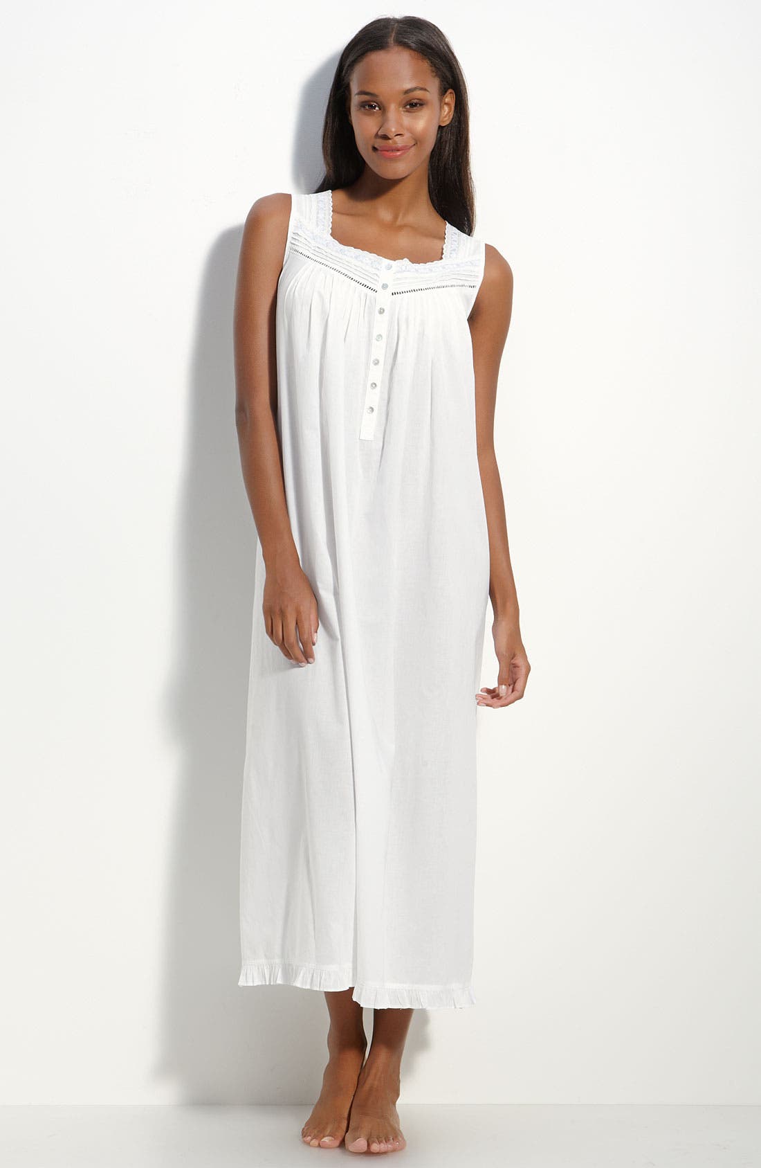 Eileen West Sleeveless Cotton Lawn Nightgown Nordstrom