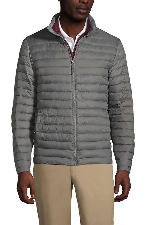 Lands' End School Uniform Thermoplume Jacket In Arctic Gray