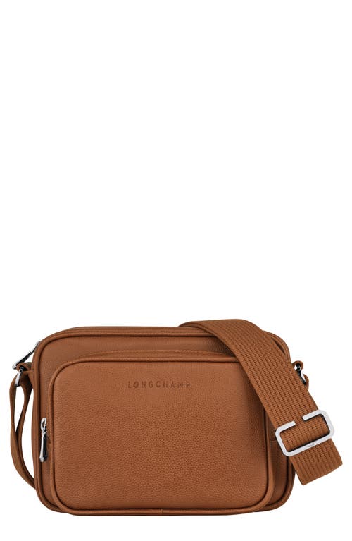 Longchamp Le Foulonné Leather Camera Bag in Caramel at Nordstrom