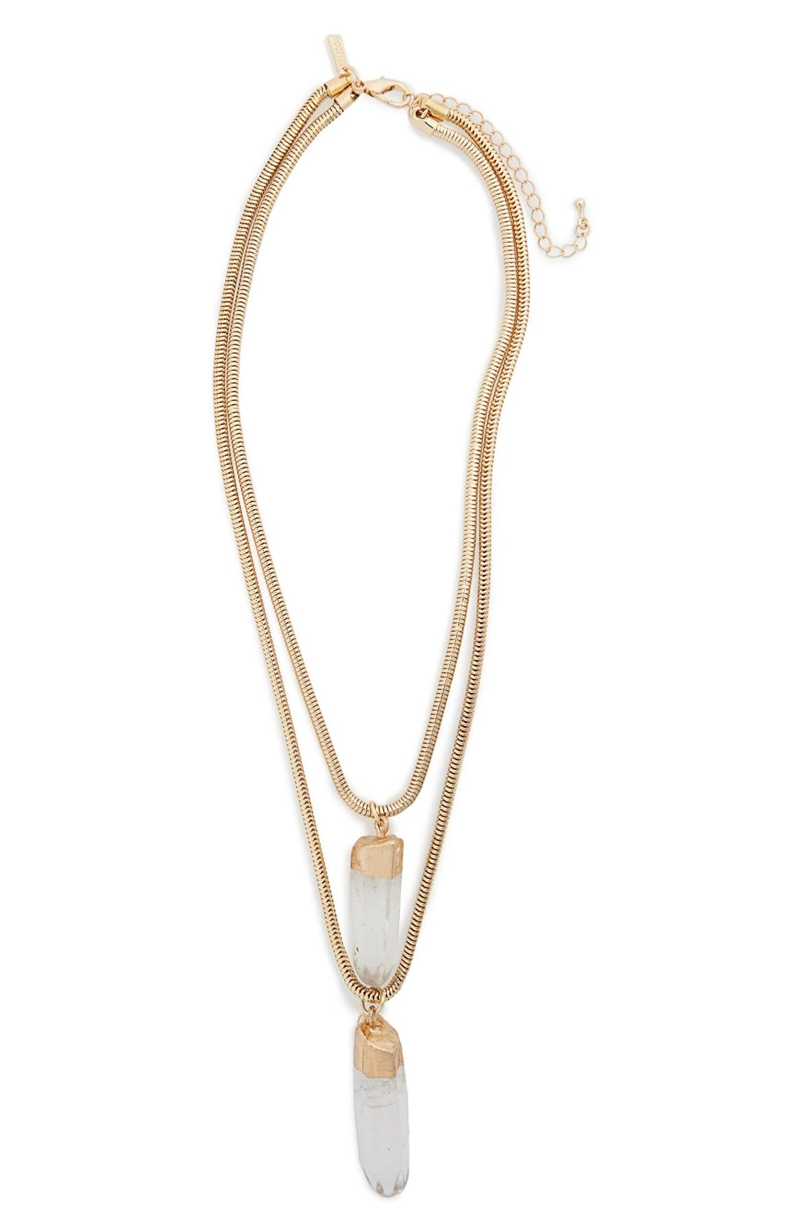 Single layered stone necklace Clearance