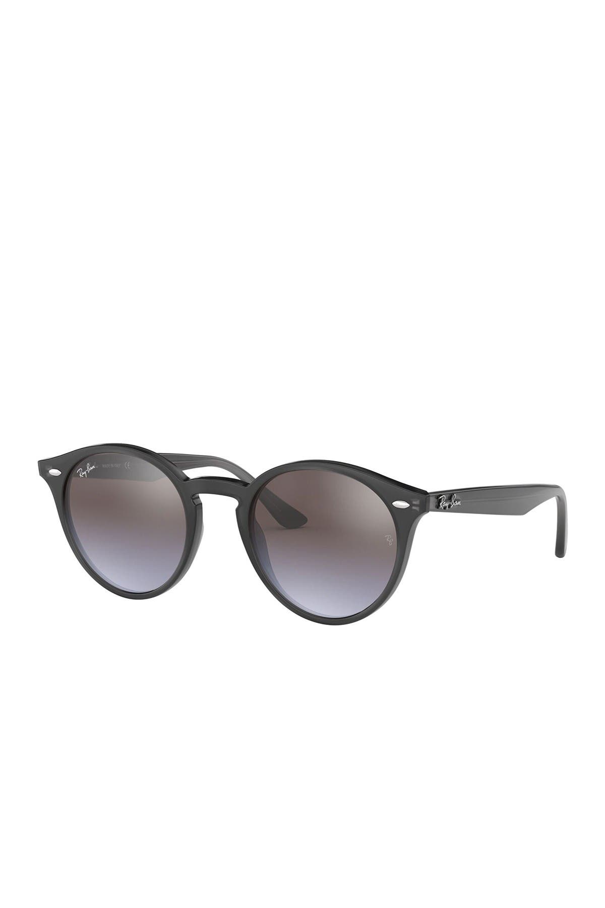 ray ban highstreet 49mm round sunglasses