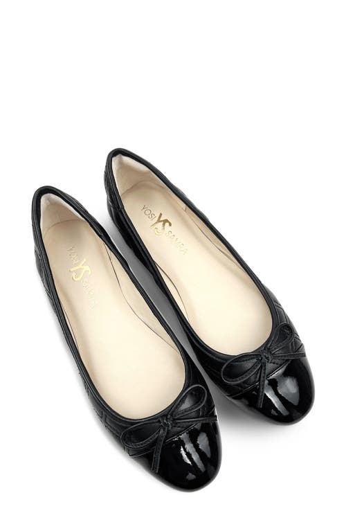 Shop Yosi Samra Sadie Ballet Flat In Black/black