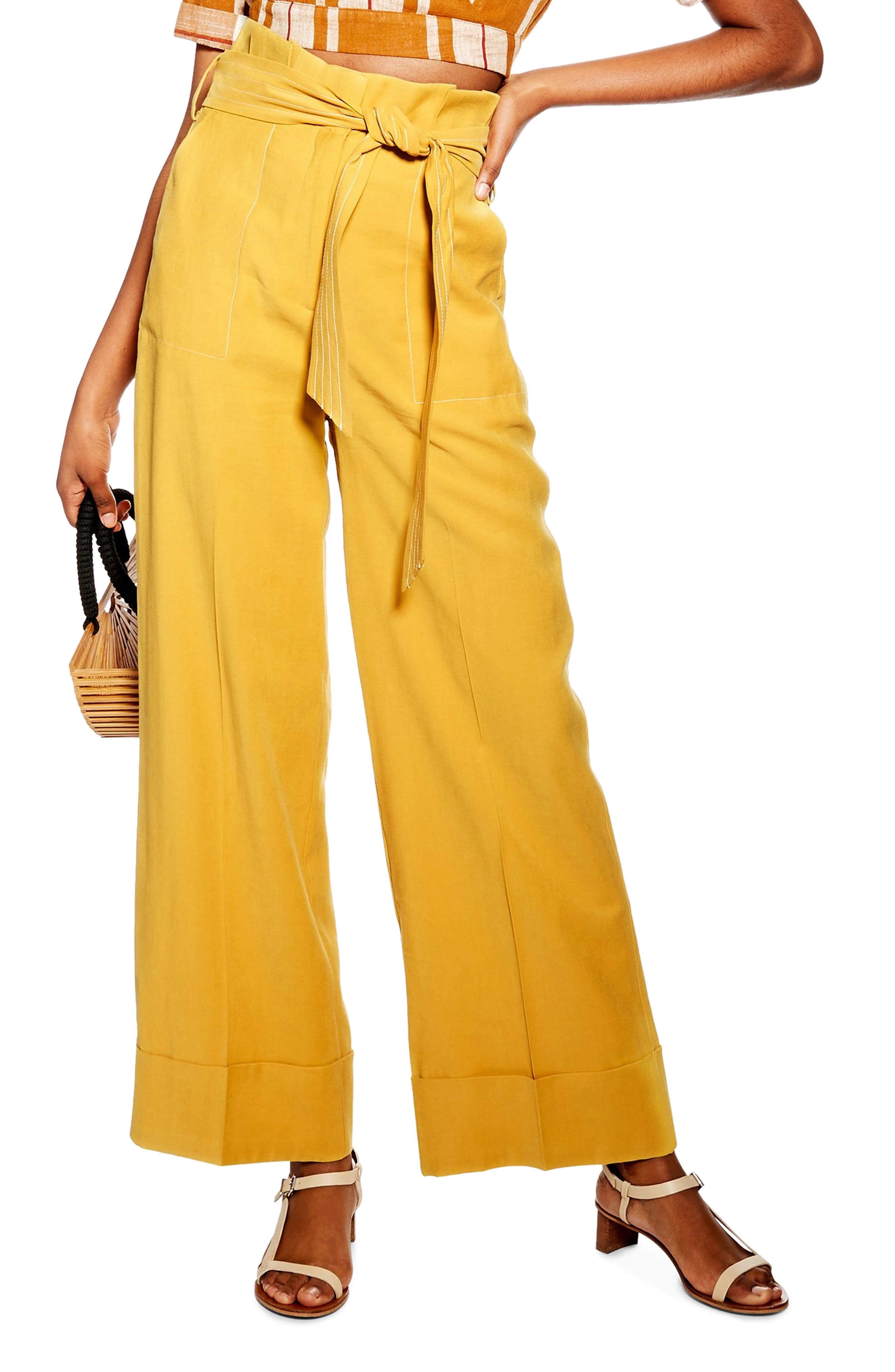 Theory Grinetta Linen Palazzo Pants In Natural | Lyst
