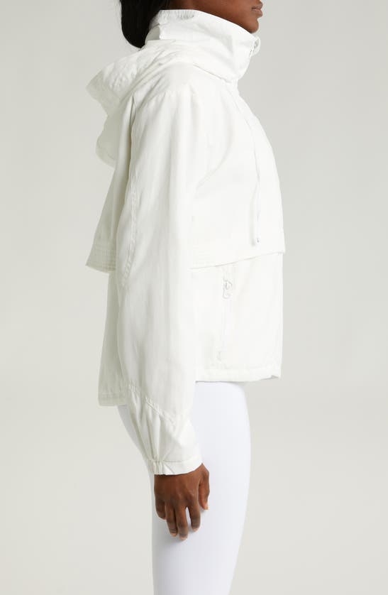 Shop Blanc Noir St. Marie Hooded Jacket In Bright White