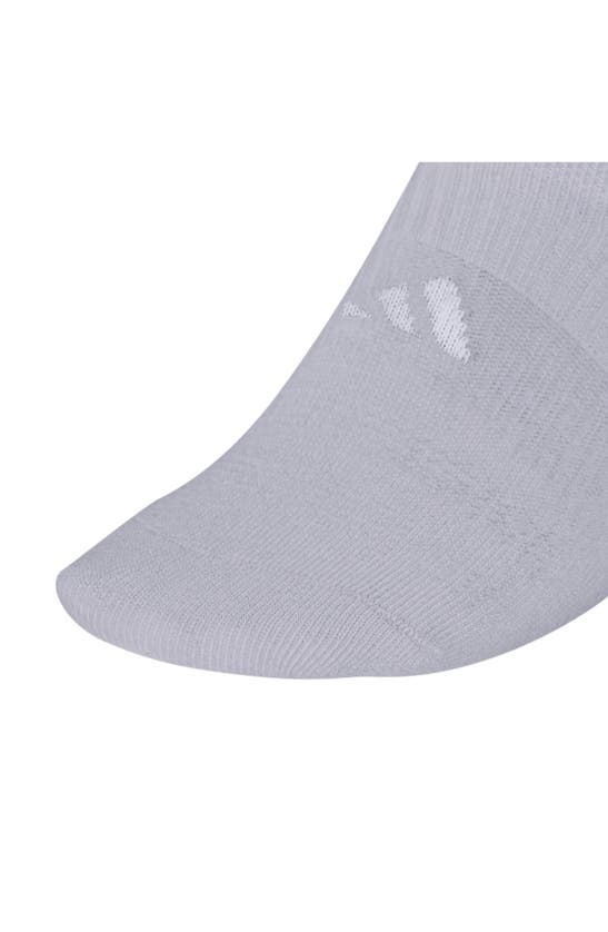 Shop Adidas Originals 6-pack Superlite No Show Performance Socks In White/ Black/ Grey