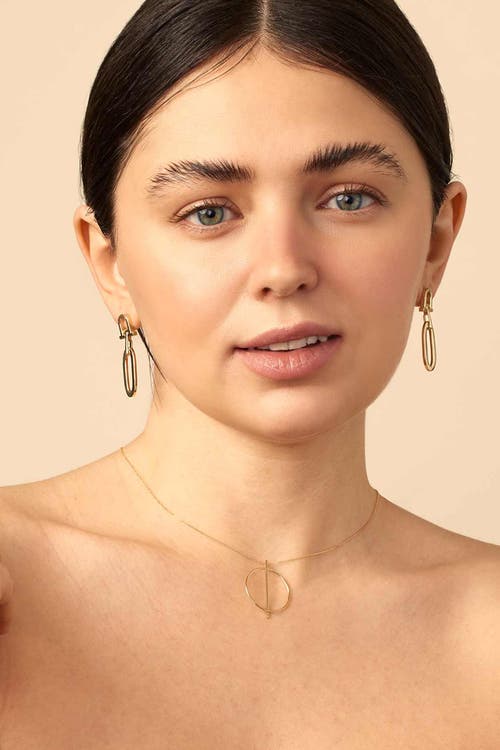 Shop Oradina 14k Yellow Gold Maison Drop Earrings