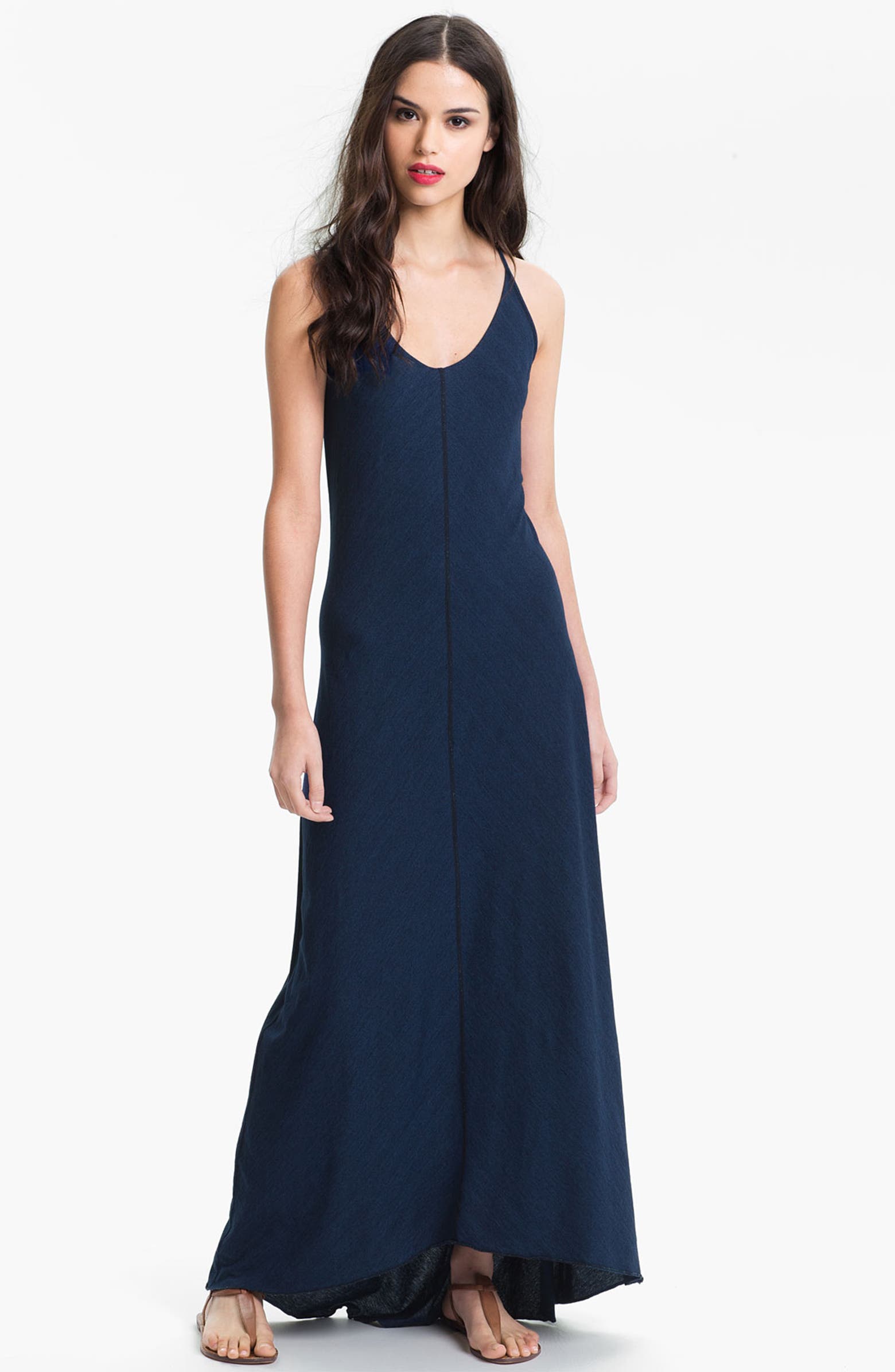 AG Jeans Indigo Jersey Maxi Dress | Nordstrom