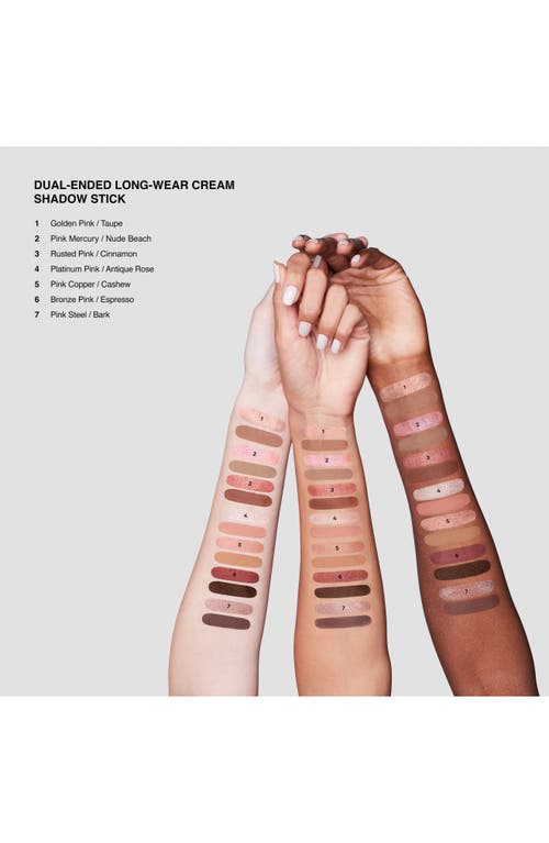 Shop Bobbi Brown Long-wear Cream Shadow Stick Duo In Pink Steel/bark