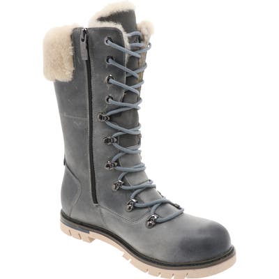 Royal Canadian Sherbrooke Genuine Shearling Cuff Waterproof Boot- Grey