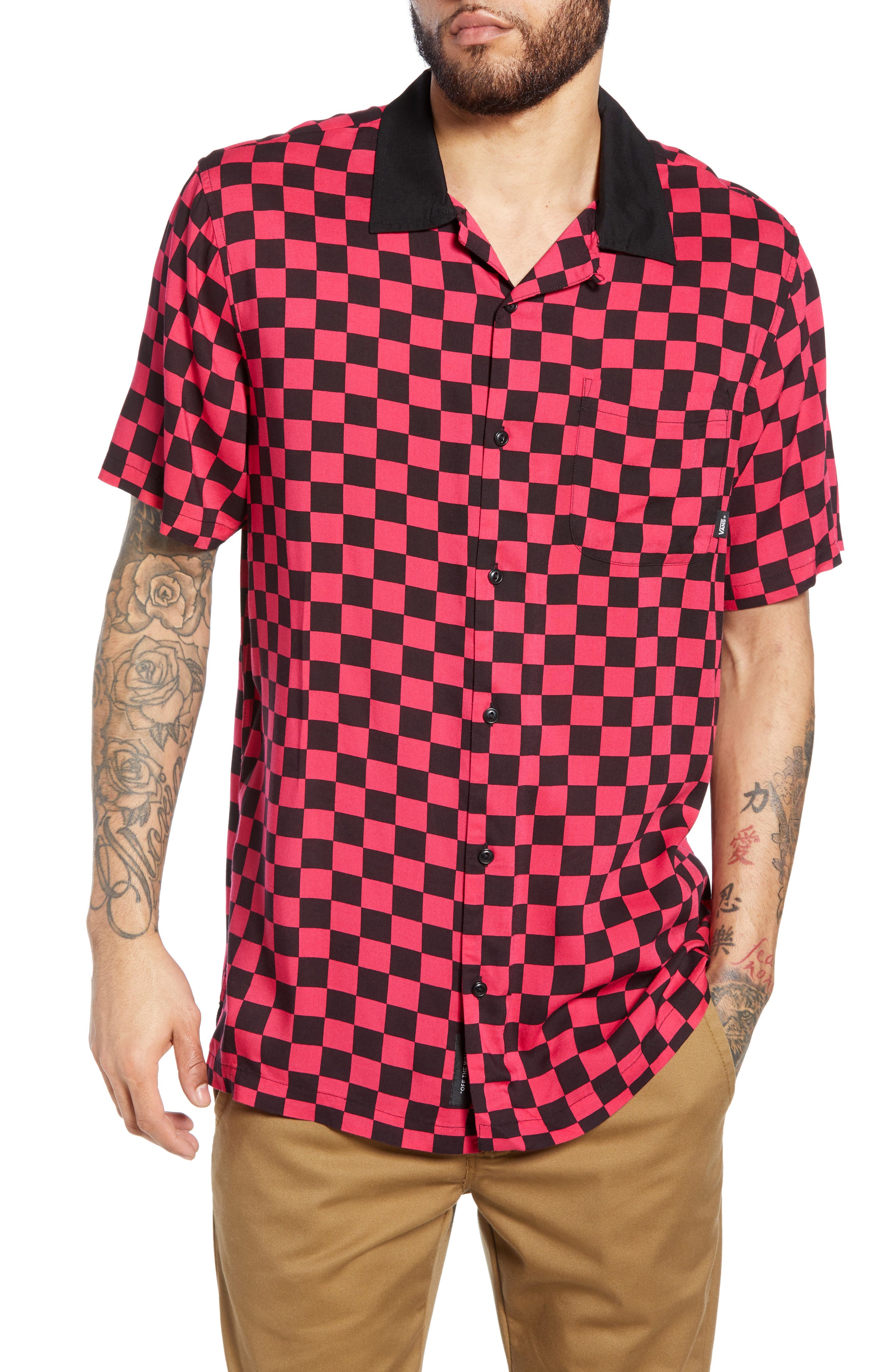 vans slim fit shirt