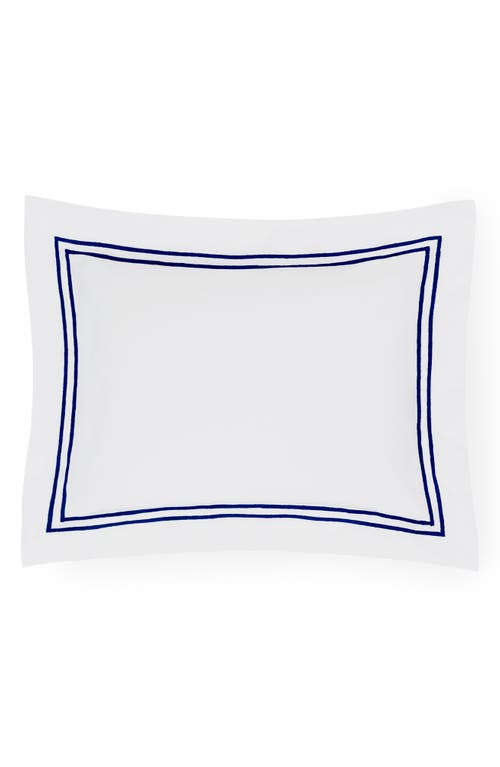 Shop Sferra Grande Hotel Boudoir Sham In White/navy