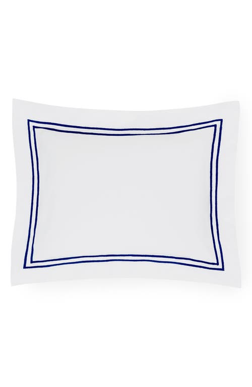 Sferra Grande Hotel Boudoir Sham In White/navy