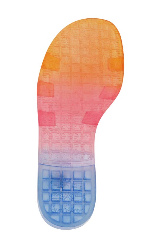 Shop Sam Edelman Kids' Bay Jelly Slide Sandal In Blue/ Pink/ Orange