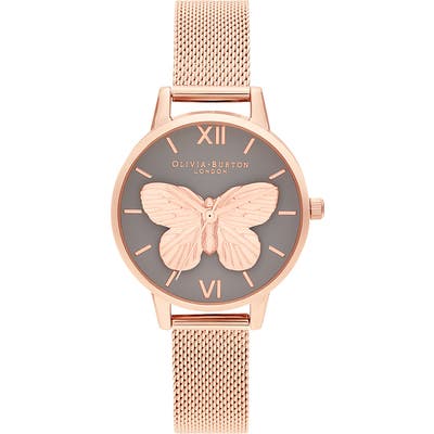 Olivia Burton 3D Butterfly Bracelet Watch, 30Mm