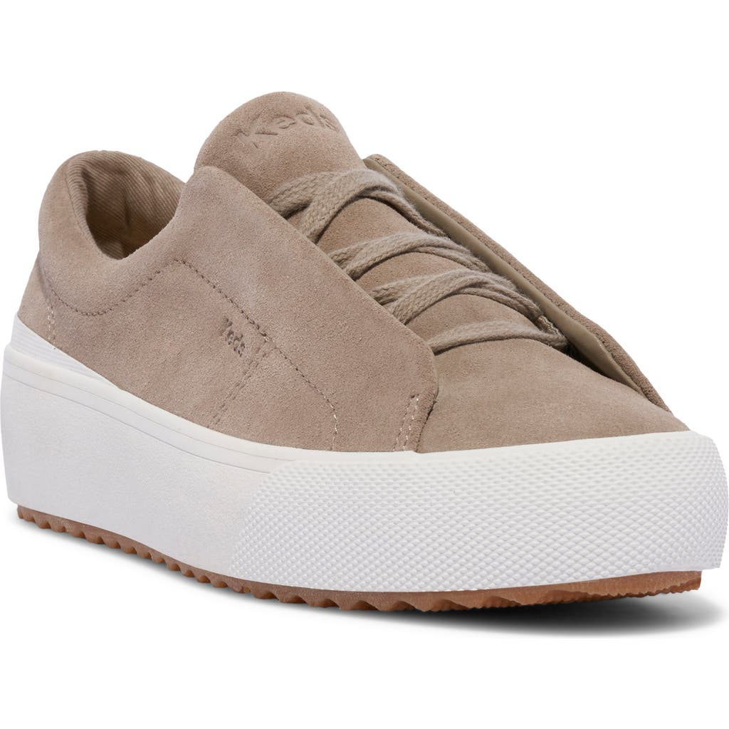 Keds Womens Suede Slip On Casual And Fashion Sneakers In Medium Beige Suede