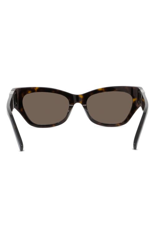 Shop Givenchy 55mm Polarized Cat Eye Sunglasses In Dark Havana/roviex