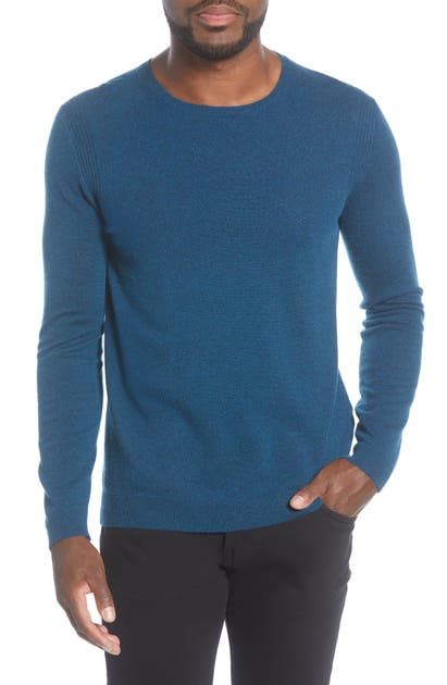 Click to view more detailed imagery on our partner's website John Varvatos Slim Fit Crewneck Cashmere Sweater In Turquoise