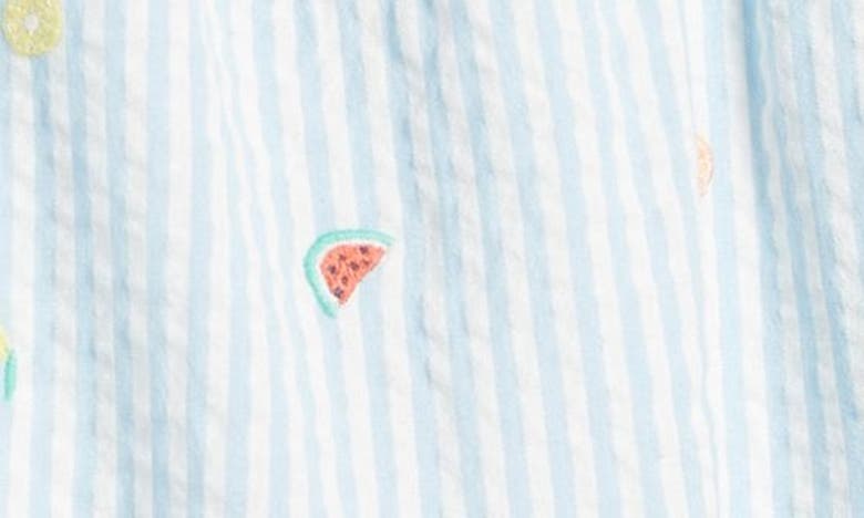 Tucker + Tate Kids' Tiered Sundress In Blue Falls Ditsy Fruit