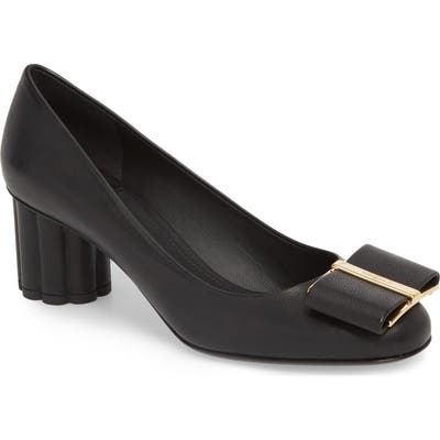 Salvatore Ferragamo Capua Bow Pump, Black