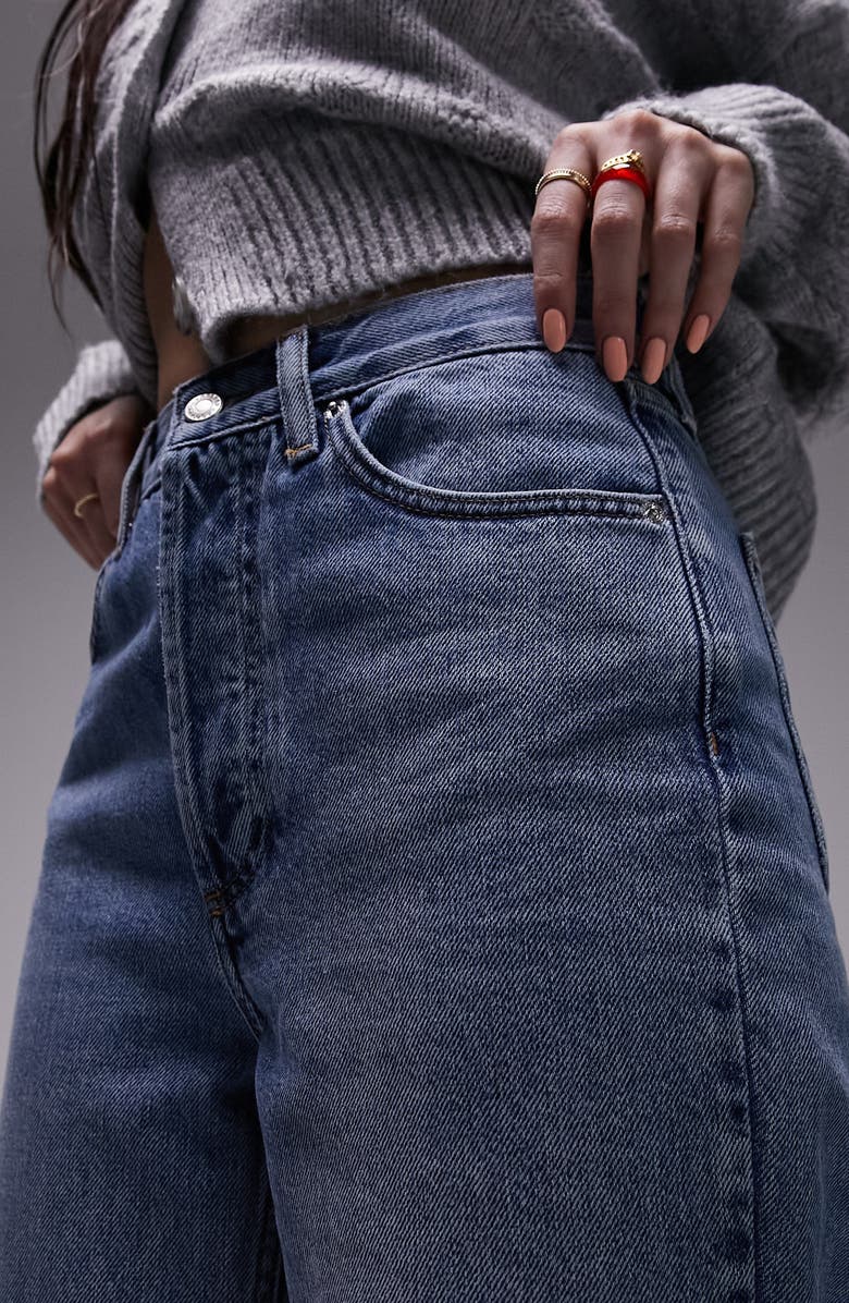 Topshop Kort Ripped Straight Leg Jeans | Nordstrom