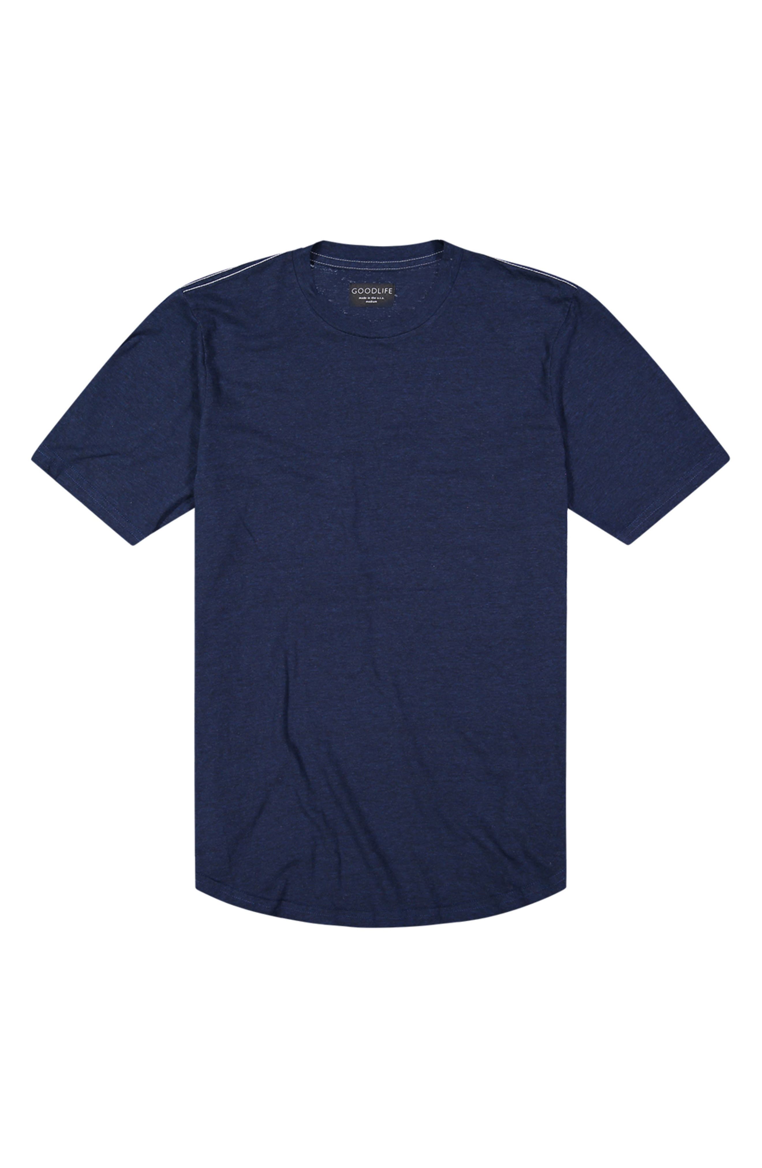 Goodlife Scallop T-shirt In  Navy