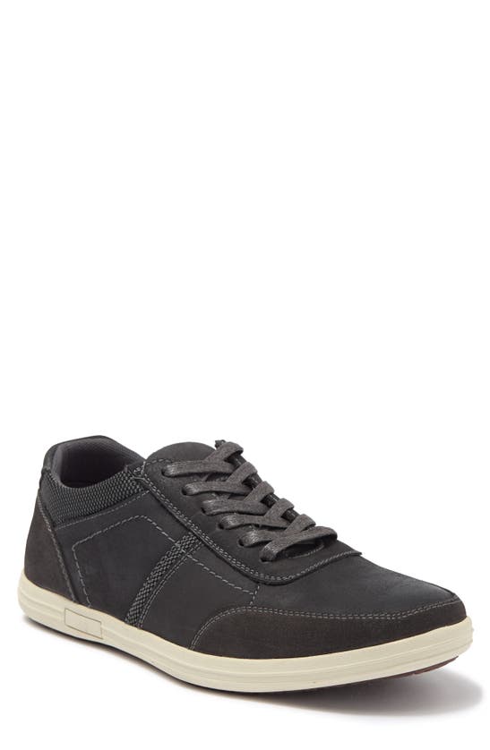 English Laundry Seb Leather Low Top Sneaker In Grey