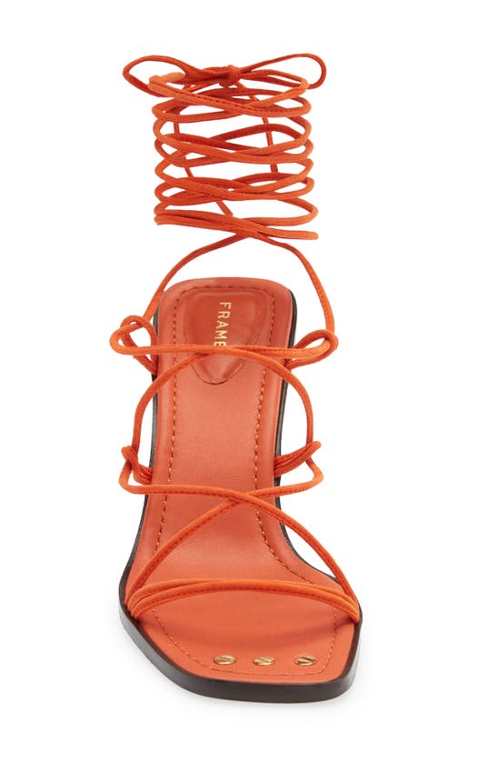 Shop Frame Le Doheny Strappy Sandal In Orange