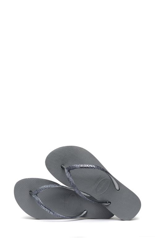 HAVAIANAS HAVAIANAS SLIM SPARKLE FLATFORM FLIP FLOP