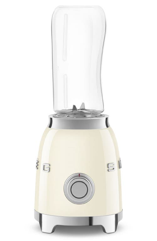 Shop Smeg Personal Blender & Bottle To Go Set In Cream