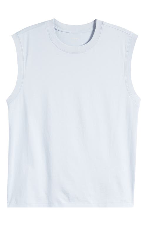 Shop Frame Supima® Cotton Muscle Tee In Denim Blue