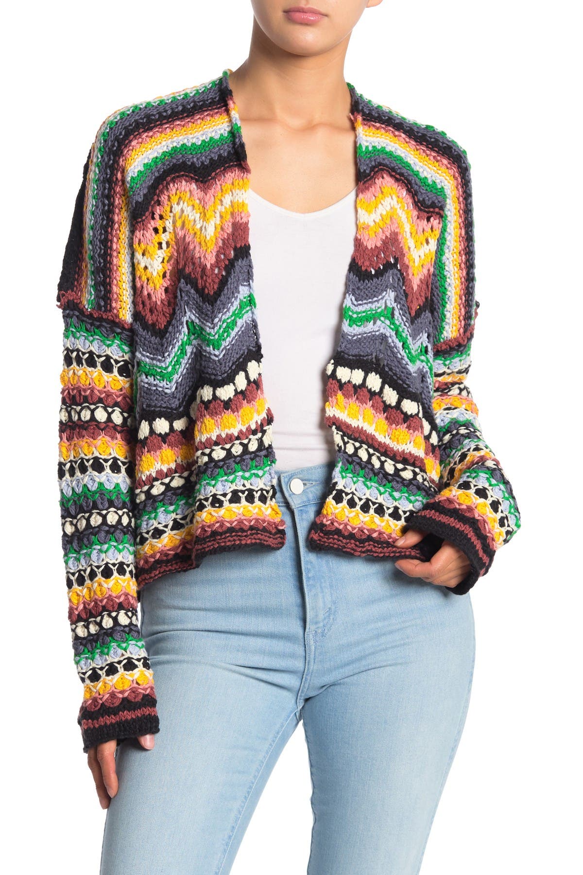 free people crochet cardigan