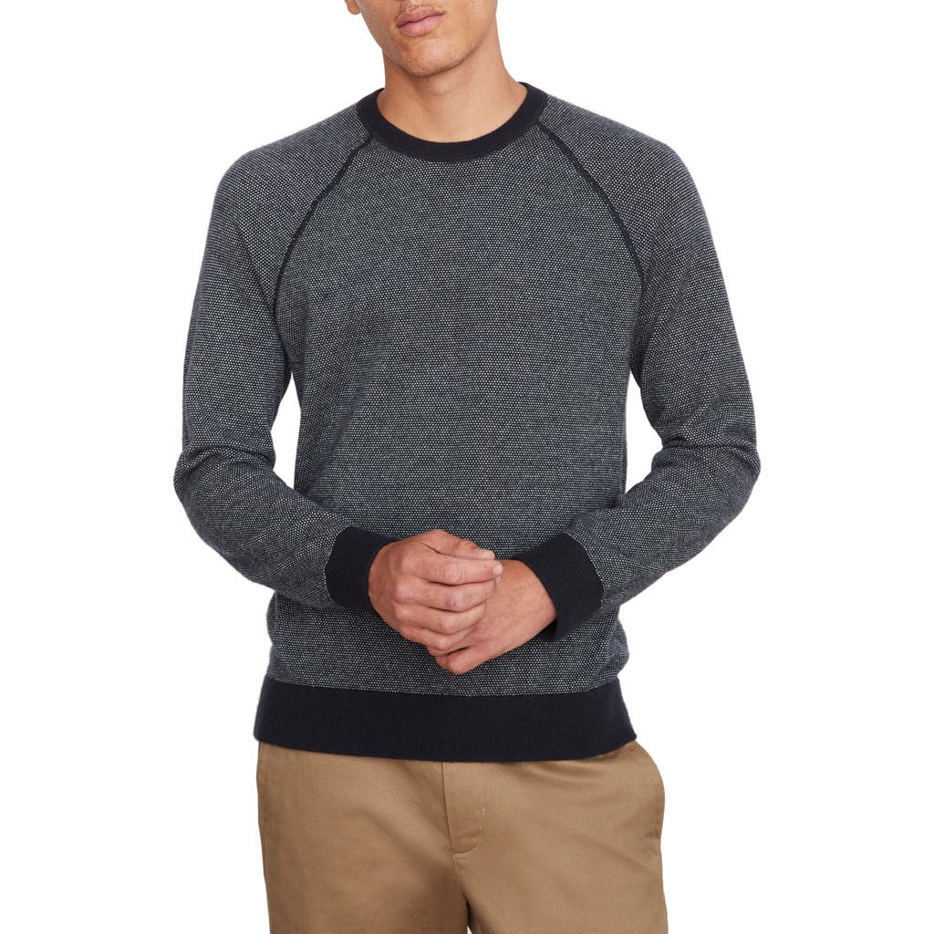 Vince Birdseye Wool & Cashmere Sweater In Gray