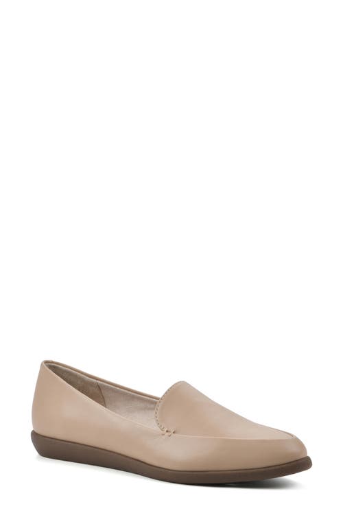 Shop Cliffs By White Mountain Mint Pointed Toe Loafer In Lt Natural/smooth
