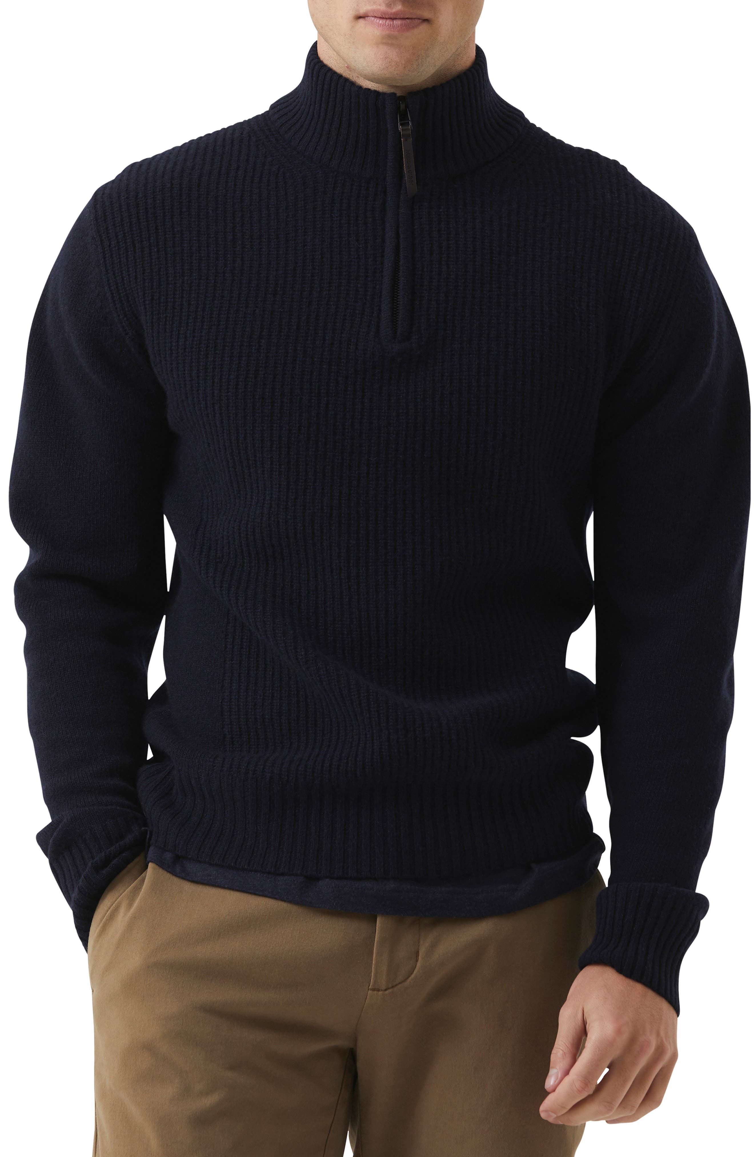 turtle neck jumper with zip